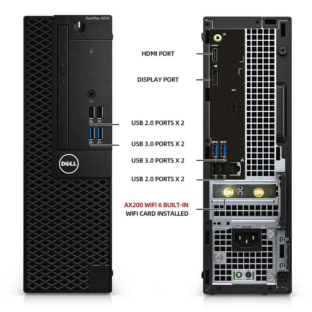 RENEWED Dell Desktop Optiplex 3050, i5 Up to 3.60 GHz, 32GB