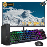 Dell Desktop PC i5 up to 3.60 GHz, 16GB RAM, 512GB SSD,  23.8"FHD, Win 10 Pro WF+BT DVD
