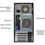 Dell Optiplex 3010 Tower Intel Core i5 3.20GHz 8GB RAM 2TB Hard Drive Windows 10 Pro 64Bit USB WIFI Adapter