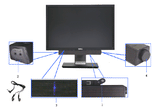 Dell AX510 Black Stereo Soundbar Speaker (powered from Dell Monitors)