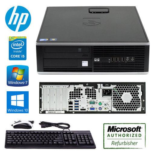 HP Compaq 8200 Elite Pro SFF Desktop Computer PC intel core i5 2400S  2.50GHz - 4GB - 160GB - DDR3-DVD - Windows 10 Professional
