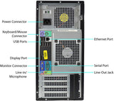 RENEWED Tower Computer  Dell Optiplex 790, Intel Quad Core i7-2600 Up to 3.80 GHz, WIN 10 Pro, DVD-RW, WIFI, Bluetooth, (Customize)