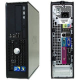 Dell OptiPlex 780 Desktop Computer Windows 7 Pro Dual 19" Monitor Set