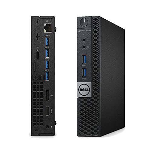 RENEWED Dell Desktop Optiplex 5050 Micro, i5 Up to 3.60 GHz, 16GB RAM, Super Fast 1TB SSD, Win 10 Pro, DVD-RW, WIFI, Bluetooth