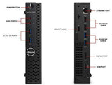 RENEWED Dell Desktop Optiplex 3050 Micro, i5 Up to 3.60 GHz, 8GB RAM, Super Fast 256GB SSD, Win 10 Pro, DVD-RW, WIFI, Bluetooth