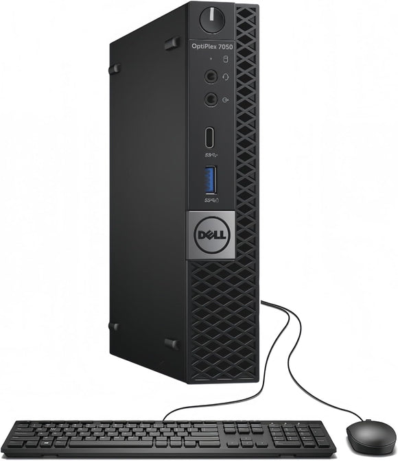 RENEWED Dell Desktop Optiplex 7050 Micro, i5 Up to 3.60 GHz, 16GB RAM, Super Fast 512GB SSD, Win 10 Pro, DVD-RW, WIFI, Bluetooth