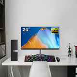 RENEWED Dell Desktop Optiplex 5050, i5 Up to 3.60 GHz, 16GB RAM, Super Fast 256GB SSD, 24" LCD, Win 10 Pro, DVD-RW, WIFI, Bluetooth