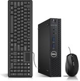 RENEWED Dell Desktop Optiplex 3050 Micro Mini, i7 Up to 3.60 GHz, 16GB RAM, Super Fast 512GB SSD, Win 10 Pro, DVD-RW, WIFI, Bluetooth