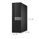 RENEWED Dell Desktop Optiplex 5050, i5 Up to 3.60 GHz, 16GB RAM, Super Fast 256GB SSD, 24" LCD, Win 10 Pro, DVD-RW, WIFI, Bluetooth