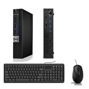 RENEWED Dell Desktop Optiplex 5050 Micro, i5 Up to 3.60 GHz, 32GB RAM, Super Fast 512GB SSD, Win 10 Pro, DVD-RW, WIFI, Bluetooth