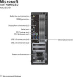 RENEWED Dell Desktop Optiplex 5050, i5 Up to 3.60 GHz, 16GB RAM, Super Fast 256GB SSD, 24" LCD, Win 10 Pro, DVD-RW, WIFI, Bluetooth