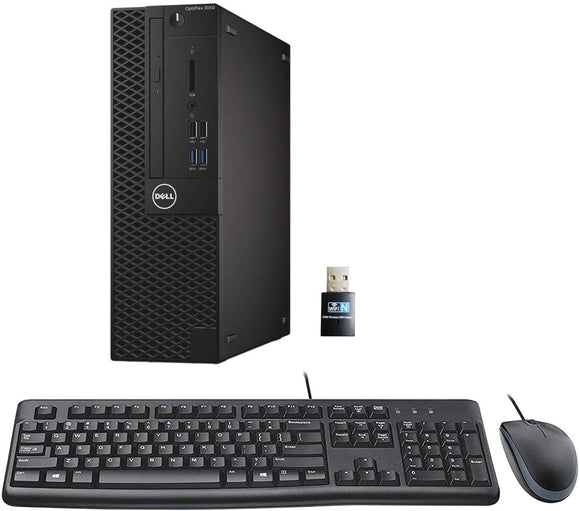 RENEWED Dell Desktop Optiplex 3050, i5 Up to 3.60 GHz, 16GB RAM, Super Fast 256GB SSD, 19