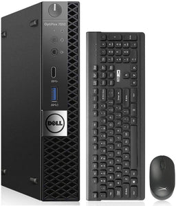 RENEWED Dell Desktop Optiplex 7050 Mini, i5 Up to 3.60 GHz, 32GB RAM, Super Fast 512GB SSD, Win 10 Pro, DVD-RW, WIFI, Bluetooth