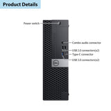 RENEWED Dell Desktop Optiplex 7050, i5 Up to 3.60 GHz, 16GB RAM, Super Fast 512GB SSD, 24" FHD, Win 10 Pro, DVD-RW, WIFI, Bluetooth