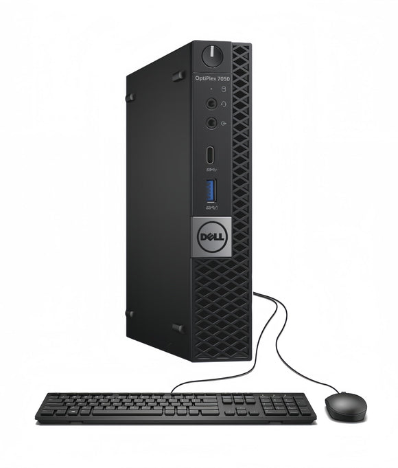 RENEWED Dell Desktop Optiplex 7050 Micro, i5 Up to 3.60 GHz, 16GB RAM, Super Fast 512GB SSD, Win 10 Pro, DVD-RW, WIFI, Bluetooth