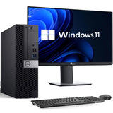 Dell Desktop PC i7 up to 4.20 GHz, 32GB RAM, 512GB SSD, 24" FHD, Win 11 Pro WF+BT DVD