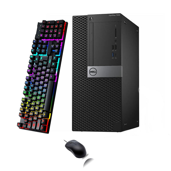 RENEWED Dell Desktop Optiplex 7050 Mini, i7 Up to 3.60 GHz, 32GB RAM, Super Fast 1TB SSD, Win 10 Pro, DVD-RW, WIFI, Bluetooth