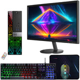 RENEWED Dell Desktop Optiplex 5050, i5 Up to 3.60 GHz, 16GB RAM, Super Fast 512GB SSD, 24" LCD, Win 10 Pro, DVD-RW, WIFI, Bluetooth