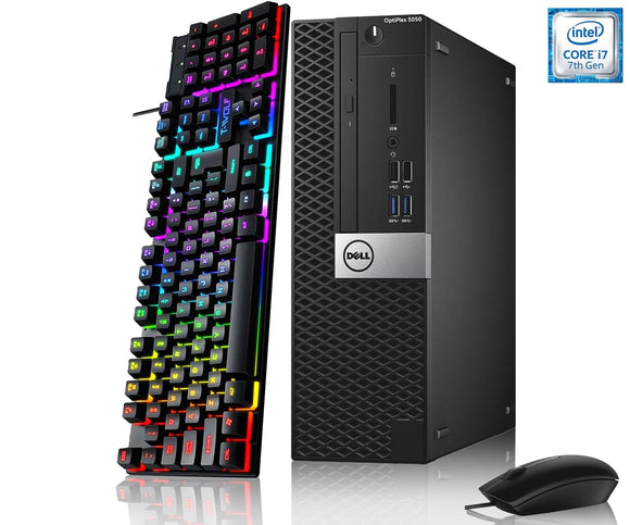 RENEWED Dell Desktop Optiplex 5050, i7 Up to 3.60 GHz, 16GB RAM, Super Fast 512GB SSD, Win 10 Pro, DVD-RW, WIFI, Bluetooth