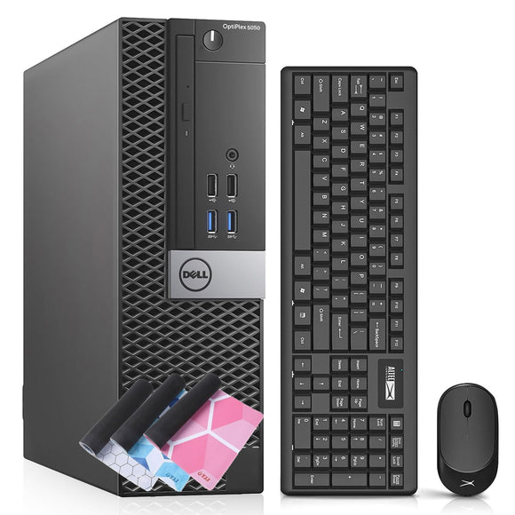 RENEWED Dell Desktop Optiplex 5050, i7 Up to 3.60 GHz, 32GB RAM, Super Fast 512GB SSD, Win 10 Pro, DVD-RW, WIFI, Bluetooth