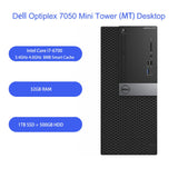 RENEWED Dell Desktop Optiplex 7050 Mini, i7 Up to 3.60 GHz, 32GB RAM, Super Fast 1TB SSD, Win 10 Pro, DVD-RW, WIFI, Bluetooth