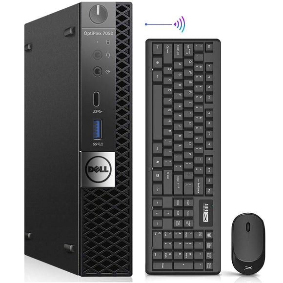 RENEWED Dell Desktop Optiplex 7050 Mini, i5 Up to 3.60 GHz, 32GB RAM, Super Fast 512GB SSD, Win 10 Pro, DVD-RW, WIFI, Bluetooth