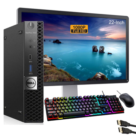 Dell Desktop PC i3 up to 4.20 GHz, 16GB RAM, 256GB SSD, 22