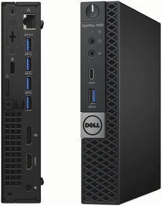 RENEWED Dell Desktop Optiplex 7050 Mini, i5 Up to 3.60 GHz, 16GB RAM, Super Fast 256GB SSD, Win 10 Pro, DVD-RW, WIFI, Bluetooth