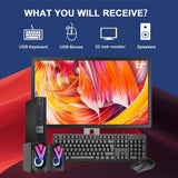 RENEWED Dell Desktop Optiplex 5050 Micro, i5 Up to 3.60 GHz, 32GB RAM, Super Fast 512GB SSD, 21.5" FHD, Win 10 Pro, DVD-RW, WIFI, Bluetooth