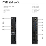 RENEWED Dell Desktop Optiplex 5050 Micro, i7 Up to 3.60 GHz, 16GB RAM, Super Fast 256GB SSD, Win 10 Pro, DVD-RW, WIFI, Bluetooth
