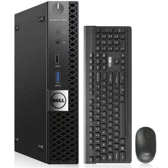 RENEWED Dell Desktop Optiplex 7050 Micro, i7 Up to 3.60 GHz, 32GB RAM, Super Fast 1TB SSD, Win 10 Pro, DVD-RW, WIFI, Bluetooth
