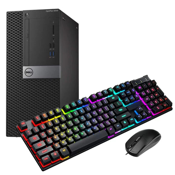 RENEWED Dell Desktop Optiplex 5050 Mini, i5 Up to 3.60 GHz, 16GB RAM, Super Fast 512GB SSD, Win 10 Pro, DVD-RW, WIFI, Bluetooth