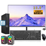 RENEWED Dell Desktop Optiplex 3050 Mini, i5 Up to 3.60 GHz, 16GB RAM, Super Fast 512GB SSD, 23.8" FHD, Win 10 Pro, DVD-RW, WIFI, Bluetooth