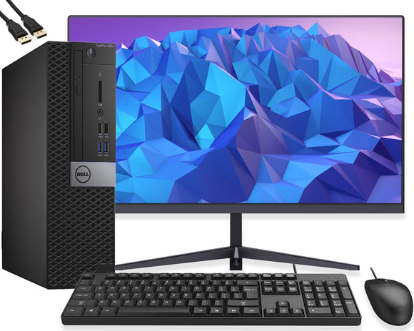 RENEWED Dell Desktop Optiplex 5050 Small, i5 Up to 3.60 GHz, 16GB RAM, Super Fast 256GB SSD, 21.5