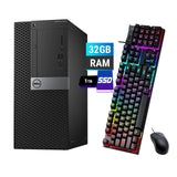 RENEWED Dell Desktop Optiplex 7050 Mini, i7 Up to 3.60 GHz, 32GB RAM, Super Fast 1TB SSD, Win 10 Pro, DVD-RW, WIFI, Bluetooth
