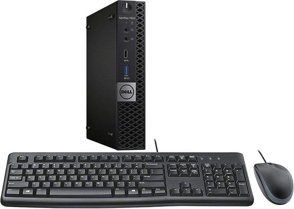 RENEWED Dell Desktop Optiplex 7050 Micro, i5 Up to 3.60 GHz, 16GB RAM, Super Fast 512GB SSD, Win 10 Pro, DVD-RW, WIFI, Bluetooth