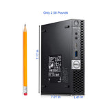 RENEWED Dell Desktop Optiplex 7050 Micro, i5 Up to 3.60 GHz, 16GB RAM, Super Fast 256GB SSD, Win 10 Pro, DVD-RW, WIFI, Bluetooth