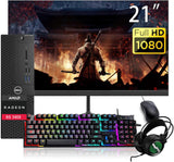 Dell Desktop PC i5 up to 3.60 GHz, 16GB RAM, 1TB SSD, 21.5" FHD, Win 10 Pro WF+BT DVD
