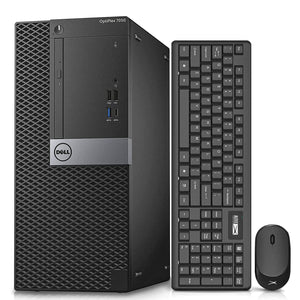 RENEWED Dell Desktop Optiplex 7050, i7 Up to 3.60 GHz, 32GB RAM, Super Fast 1TB SSD, Win 10 Pro, DVD-RW, WIFI, Bluetooth