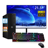 RENEWED Dell Desktop Optiplex 3050, i5 Up to 3.60 GHz, 16GB RAM, Super Fast 1TB SSD, 21.5" FHD, Win 10 Pro, DVD-RW, WIFI, Bluetooth