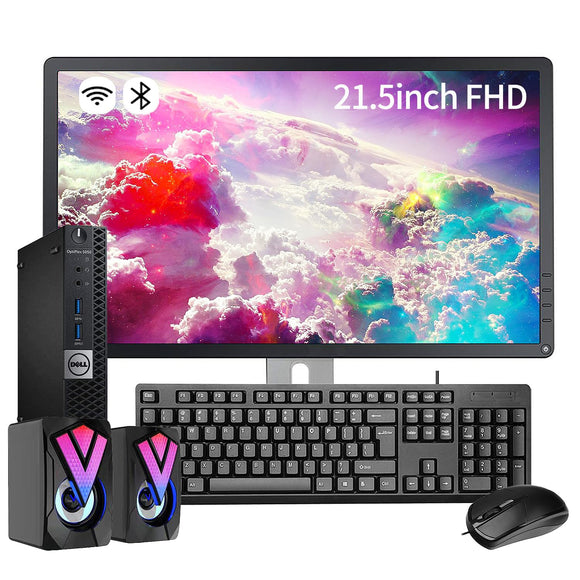 RENEWED Dell Desktop Optiplex 5050 Micro, i5 Up to 3.60 GHz, 32GB RAM, Super Fast 512GB SSD, 21.5