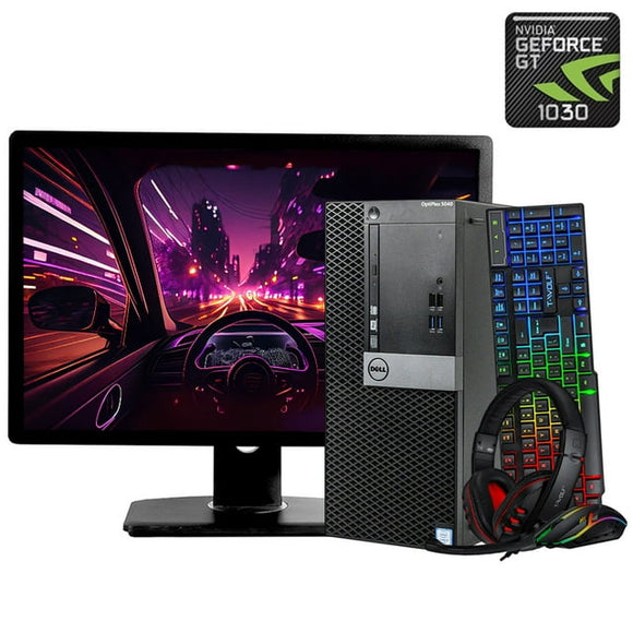 Dell Desktop PC i3 up to 3.60 GHz, 16GB RAM, 512GB SSD, 24