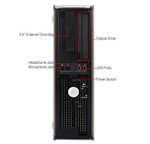Dell Optiplex 760 Desktop Core 2 Duo 2.9 GHz 2GB RAM 1TB HDD