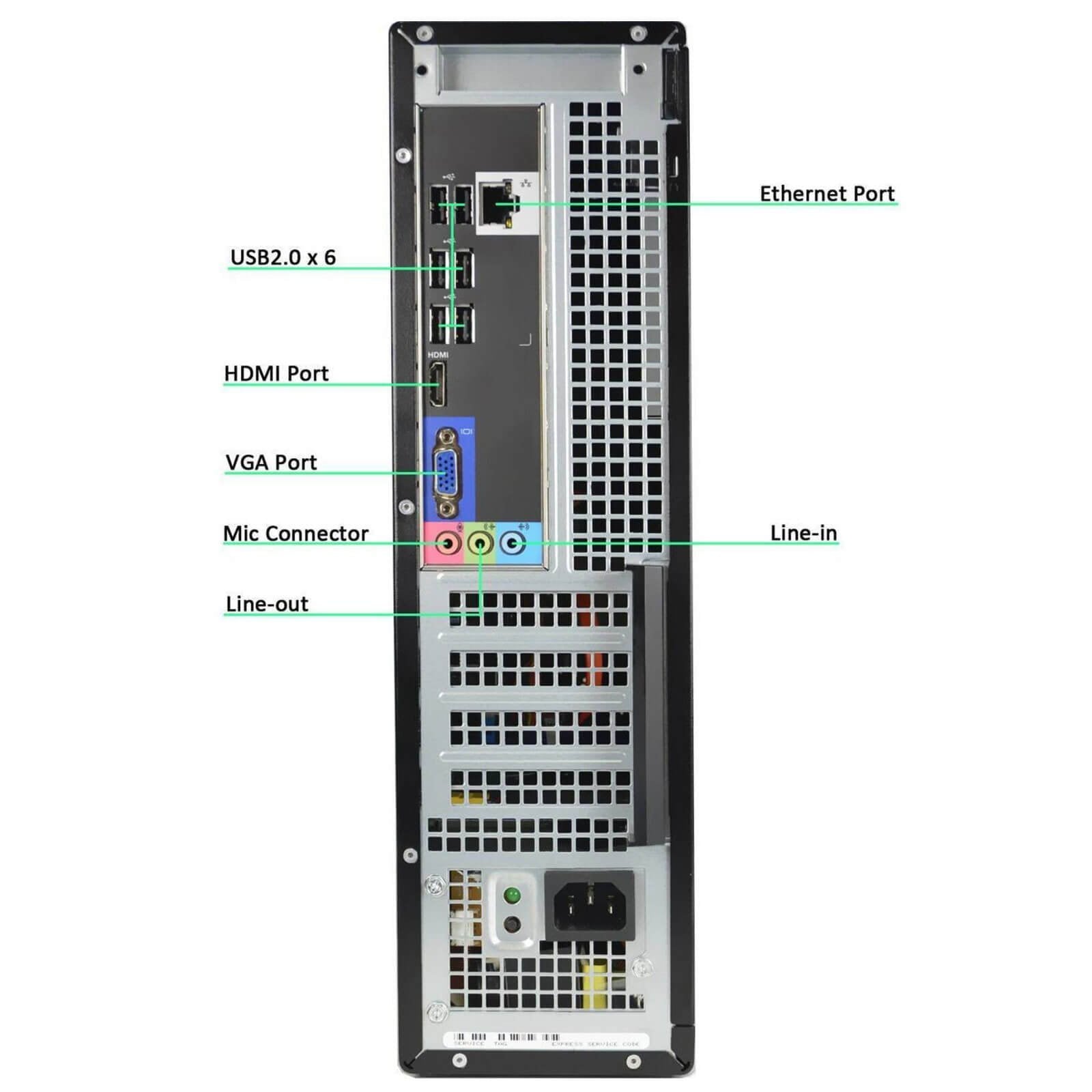 Dell Optiplex 3010 DT SFF Computer Intel Core i5 3450 3.1GHz 4GB