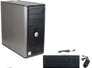 Dell Optiplex 780 Tower Computer Core 2 Duo 3.0 GHz / 8GB RAM /256GB NEW Solid Sate Drive/ Windows 10 pro 64 bit/KM