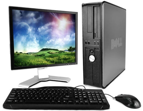 Dell Dell Optiplex Desktop Computer Windows 7 Pro 64 Bit PC LCD M