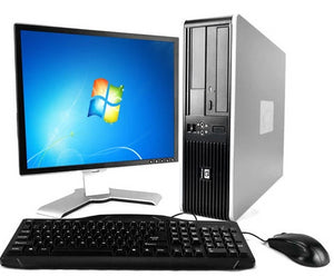 HP Compaq  6000 Pro SFF PC  Desktop Computer Intel  Core 2 Duo  3GHz 8GB Ram 1TB DVD windows 10  Processor 19" LCD Monitor  Keyboard Mouse speakers