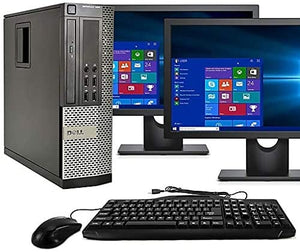 RENEWED Desktop Computer Package Dell Optiplex 7010, Intel Quad Core i7-3770 Up to 3.90 GHz, WIN 10 Pro, DVD-RW, WIFI, Bluetooth, LCD (Customize)